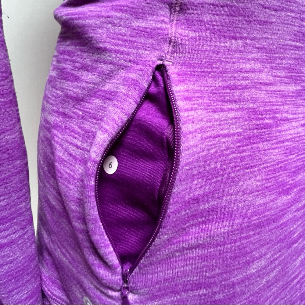 Lululemon Top UK 10 US 6 Purple Long Sleeve Thumb Hole - Picture 9 of 10